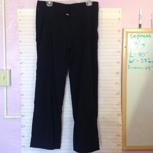 EXPRESS womens bottoms zipper pockets, 13/14 black, plus size,